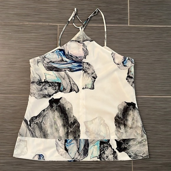 Anthropologie Hunter Bell Women's Abstract Print Halter Top Sz Small Blouse - Picture 2 of 6